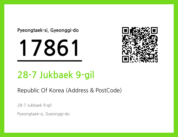 CC BY 4.0 Address and Postal Code QR Code Image (CC BY 4.0)