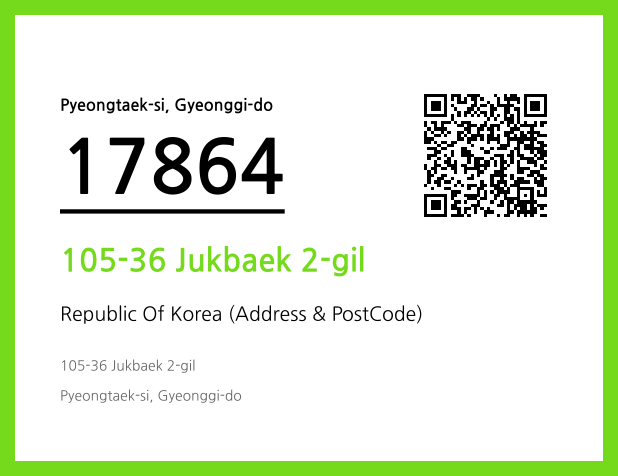 Address and Postal Code QR Code Image (CC BY 4.0)