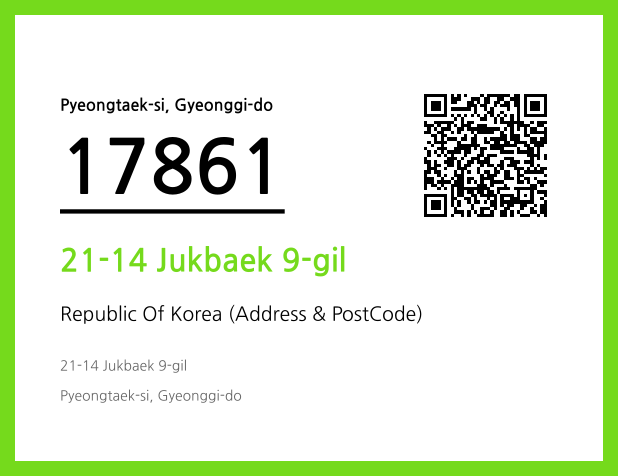 CC BY 4.0 Address and Postal Code QR Code Image (CC BY 4.0)