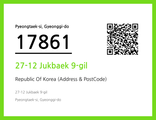 Address and Postal Code QR Code Image (CC BY 4.0)