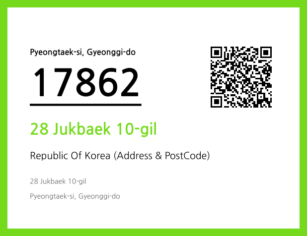 CC BY 4.0 Address and Postal Code QR Code Image (CC BY 4.0)