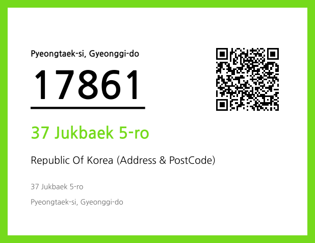 Address and Postal Code QR Code Image (CC BY 4.0)