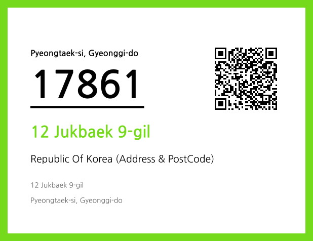 Address and Postal Code QR Code Image (CC BY 4.0)
