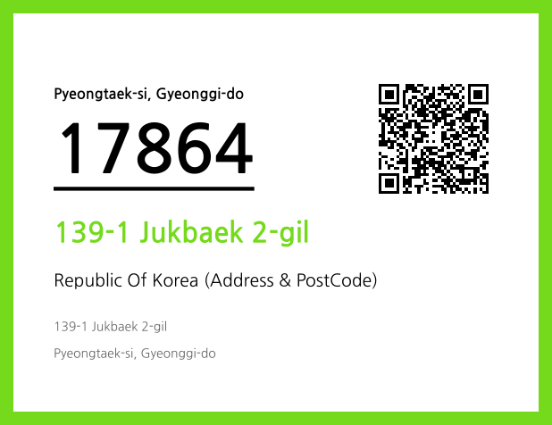 Address and Postal Code QR Code Image (CC BY 4.0)