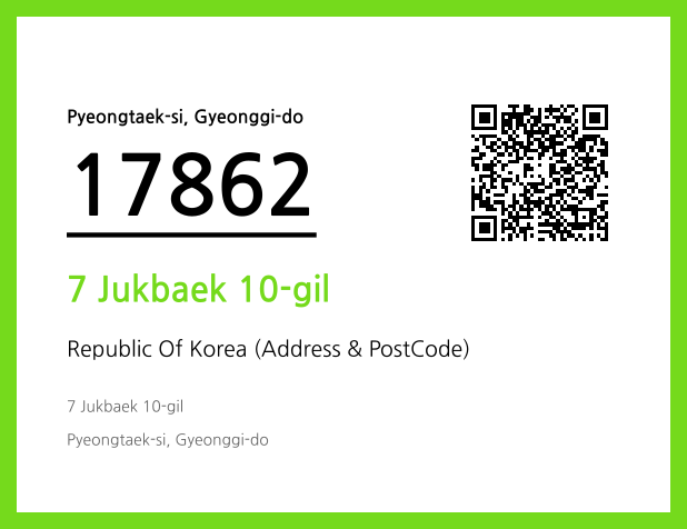 Address and Postal Code QR Code Image (CC BY 4.0)