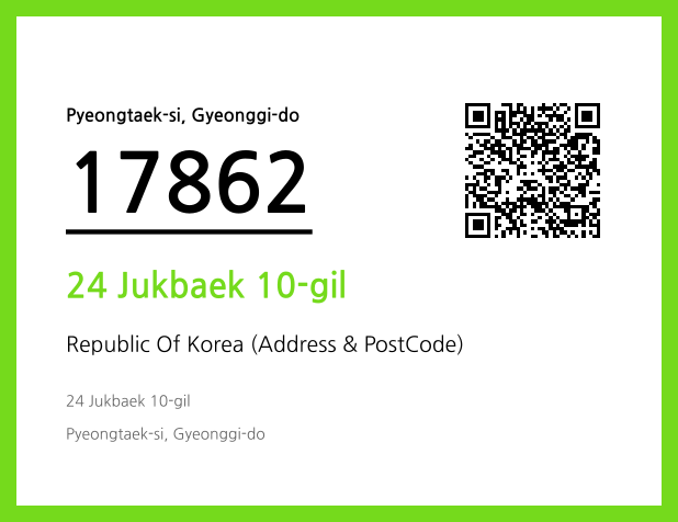 Address and Postal Code QR Code Image (CC BY 4.0)