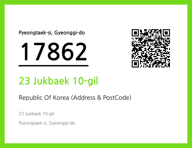 Address and Postal Code QR Code Image (CC BY 4.0)