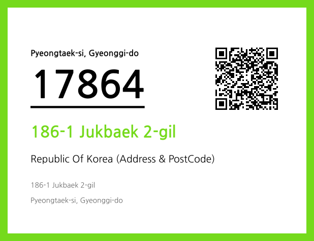 Address and Postal Code QR Code Image (CC BY 4.0)