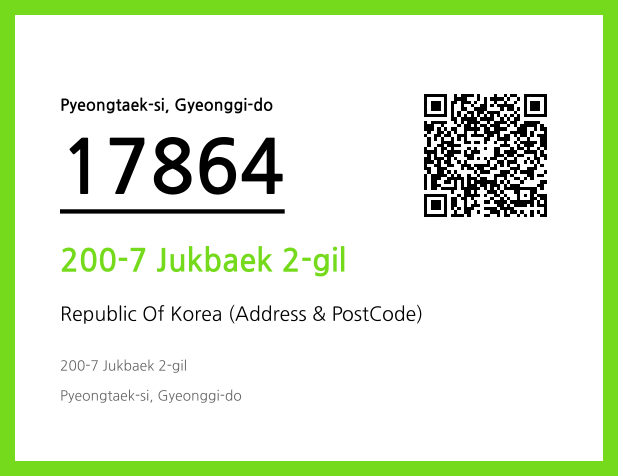 Address and Postal Code QR Code Image (CC BY 4.0)