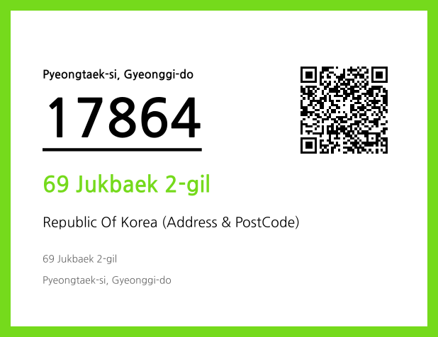 Address and Postal Code QR Code Image (CC BY 4.0)