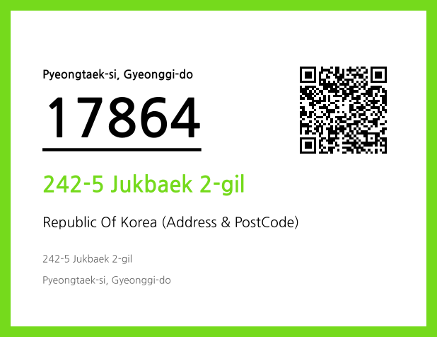 Address and Postal Code QR Code Image (CC BY 4.0)