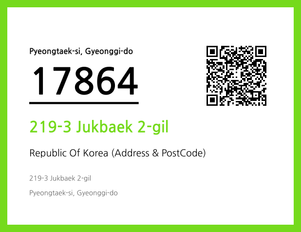 Address and Postal Code QR Code Image (CC BY 4.0)