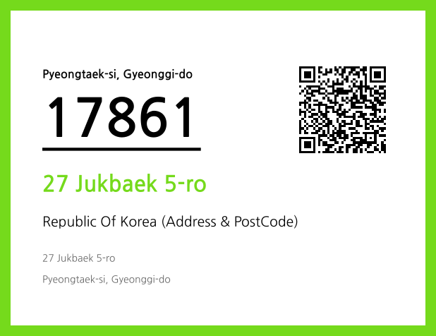 Address and Postal Code QR Code Image (CC BY 4.0)
