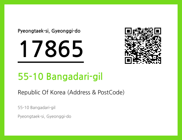 CC BY 4.0 Address and Postal Code QR Code Image (CC BY 4.0)