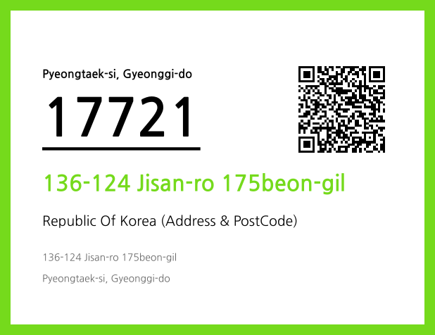 Address and Postal Code QR Code Image (CC BY 4.0)