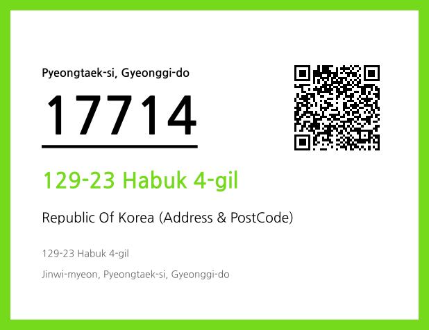CC BY 4.0 Address and Postal Code QR Code Image (CC BY 4.0)