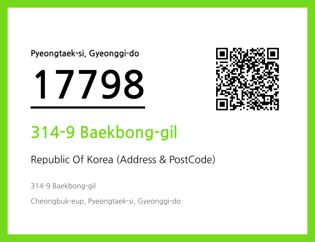 Address and Postal Code QR Code Image (CC BY 4.0)