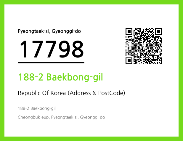 Address and Postal Code QR Code Image (CC BY 4.0)