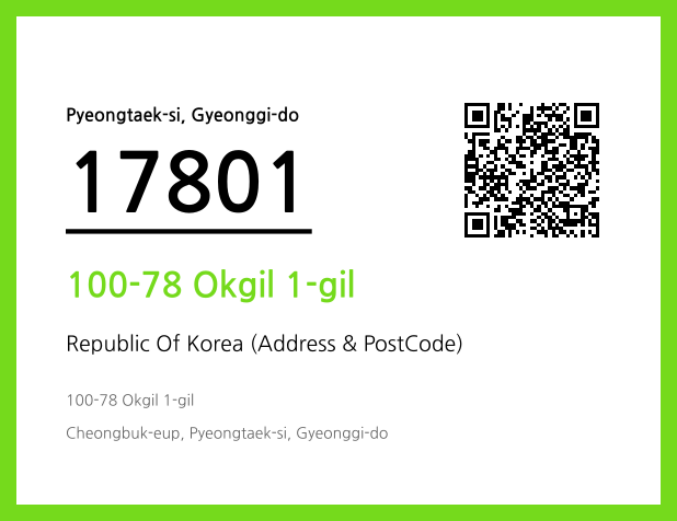 CC BY 4.0 Address and Postal Code QR Code Image (CC BY 4.0)