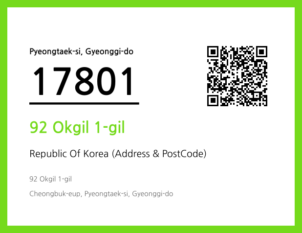 Address and Postal Code QR Code Image (CC BY 4.0)