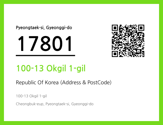 Address and Postal Code QR Code Image (CC BY 4.0)