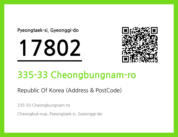 CC BY 4.0 Address and Postal Code QR Code Image (CC BY 4.0)
