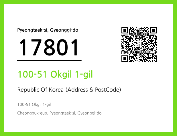 Address and Postal Code QR Code Image (CC BY 4.0)