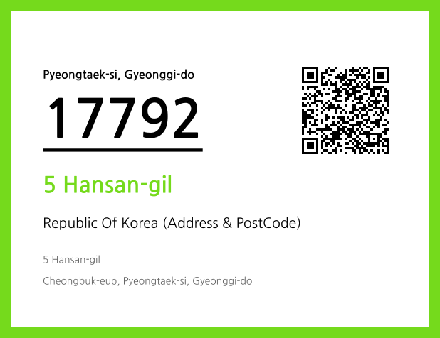 CC BY 4.0 Address and Postal Code QR Code Image (CC BY 4.0)