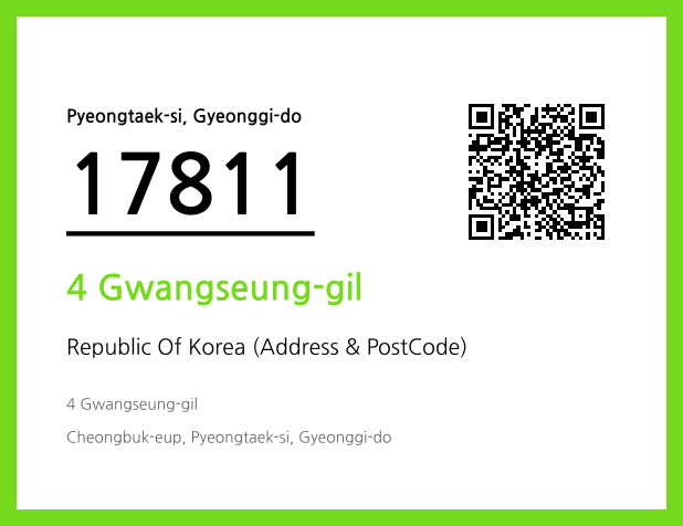 Address and Postal Code QR Code Image (CC BY 4.0)