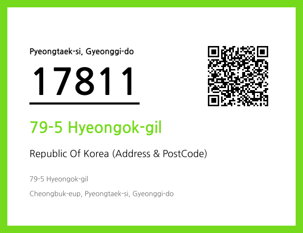 CC BY 4.0 Address and Postal Code QR Code Image (CC BY 4.0)
