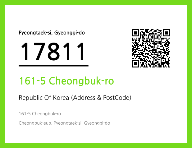 CC BY 4.0 Address and Postal Code QR Code Image (CC BY 4.0)