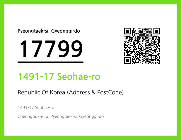 Address and Postal Code QR Code Image (CC BY 4.0)