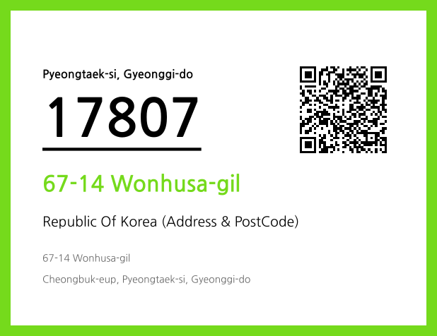 Address and Postal Code QR Code Image (CC BY 4.0)