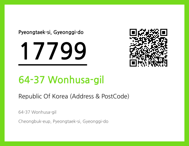Address and Postal Code QR Code Image (CC BY 4.0)