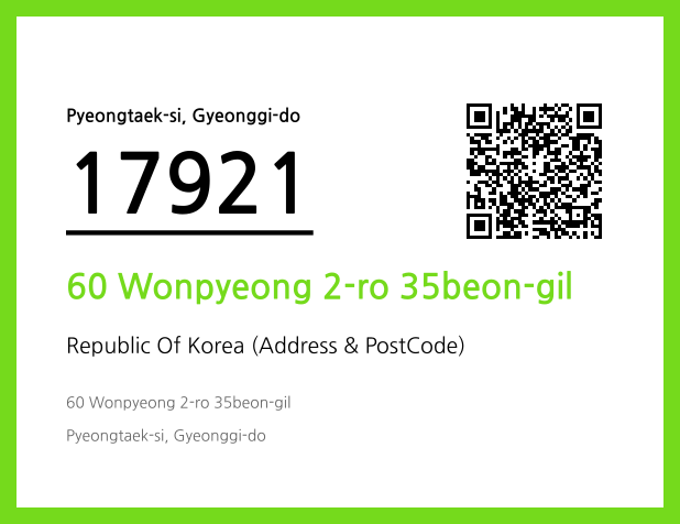 Address and Postal Code QR Code Image (CC BY 4.0)