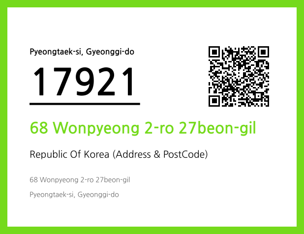 Address and Postal Code QR Code Image (CC BY 4.0)