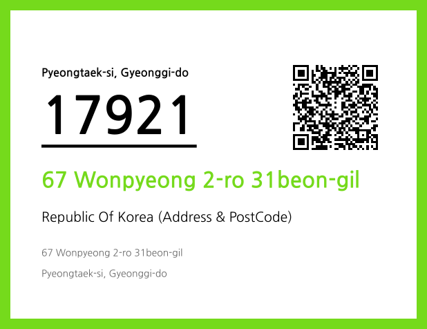 Address and Postal Code QR Code Image (CC BY 4.0)