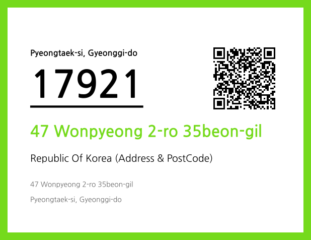 Address and Postal Code QR Code Image (CC BY 4.0)