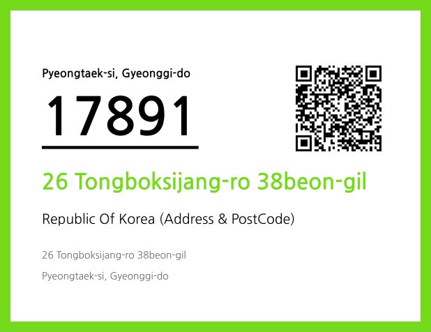 Address and Postal Code QR Code Image (CC BY 4.0)