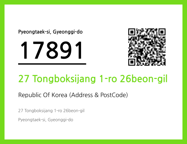 CC BY 4.0 Address and Postal Code QR Code Image (CC BY 4.0)