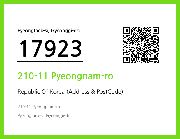 Address and Postal Code QR Code Image (CC BY 4.0)