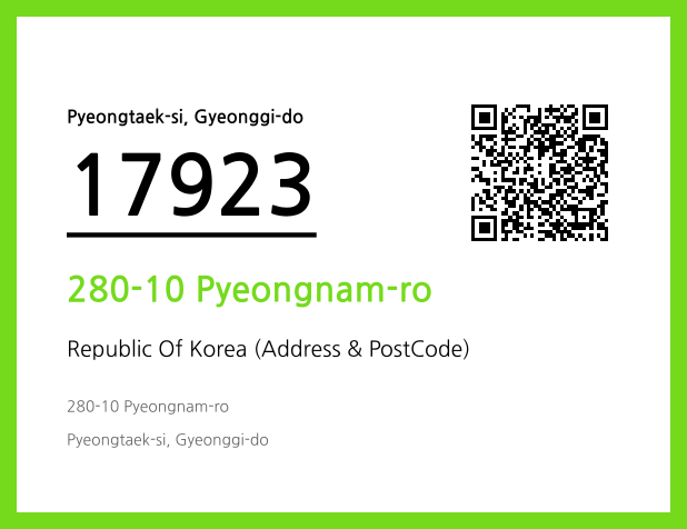 CC BY 4.0 Address and Postal Code QR Code Image (CC BY 4.0)