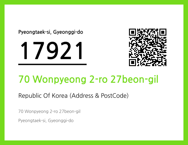 Address and Postal Code QR Code Image (CC BY 4.0)