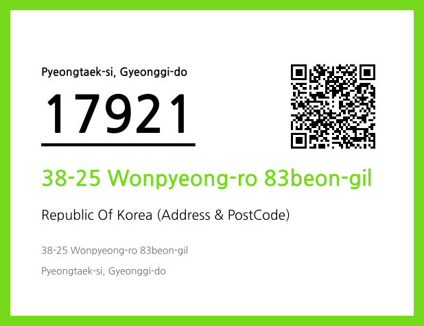 Address and Postal Code QR Code Image (CC BY 4.0)