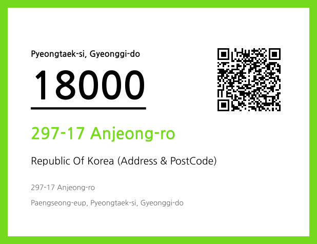 Address and Postal Code QR Code Image (CC BY 4.0)