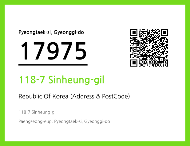 Address and Postal Code QR Code Image (CC BY 4.0)