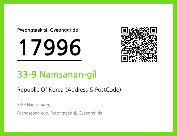 Address and Postal Code QR Code Image (CC BY 4.0)