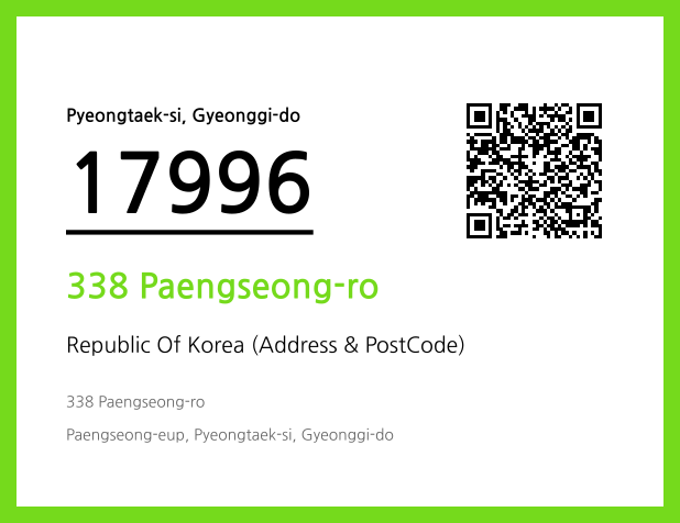 Address and Postal Code QR Code Image (CC BY 4.0)