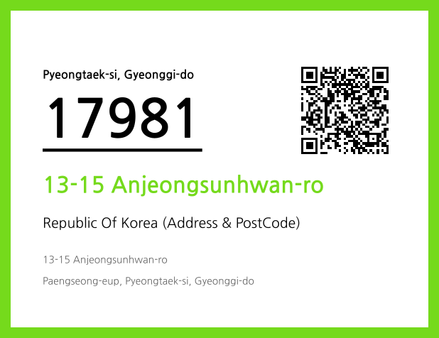CC BY 4.0 Address and Postal Code QR Code Image (CC BY 4.0)