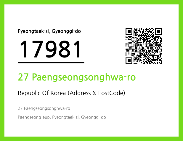 Address and Postal Code QR Code Image (CC BY 4.0)